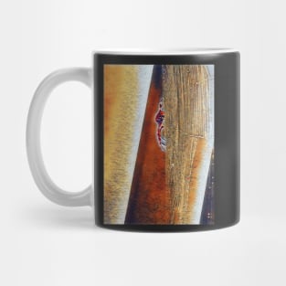 Spider in its web in earth tones Mug